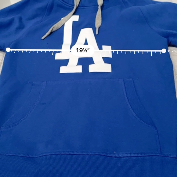 Antigua Royal Blue MLB Los Angeles Dodgers men’s hoodie small - Picture 2 of 9